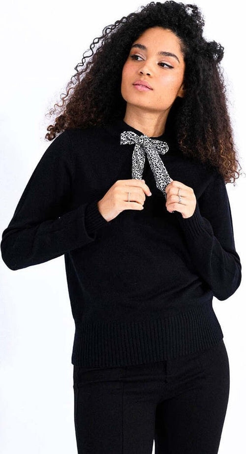 MOLLY BRACKEN MAGLIONE NERO  ELB872BN AI24 Moda/Donna/Abbigliamento/Maglioni e cardigan/Maglioni Kanal 32 - Santa Maria di Licodia, Commerciovirtuoso.it