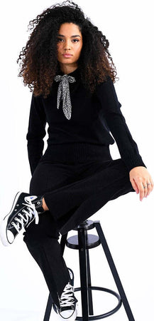 MOLLY BRACKEN MAGLIONE NERO  ELB872BN AI24 Moda/Donna/Abbigliamento/Maglioni e cardigan/Maglioni Kanal 32 - Santa Maria di Licodia, Commerciovirtuoso.it
