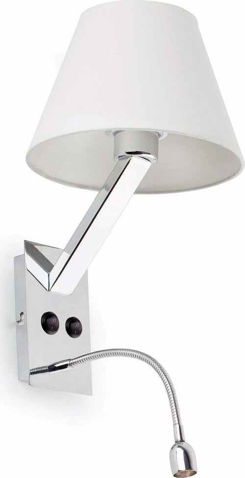 MOMA Lampada da parete bianca con lettore Illuminazione/Illuminazione per interni/Illuminazioni per pareti/Applique Led Mall Home - Napoli, Commerciovirtuoso.it