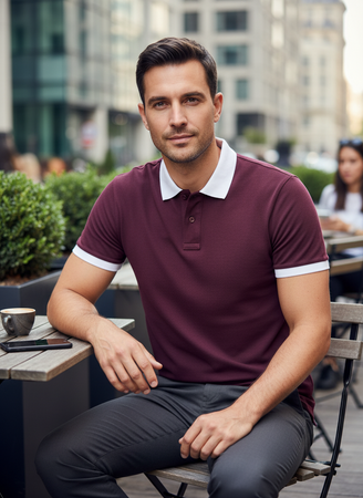 MONCLER Polo Classic Uomo 100% Cotone Maniche Corte Polo Classica Slim Fit Ricamo con logo MONCLER Scritta sul Colletto