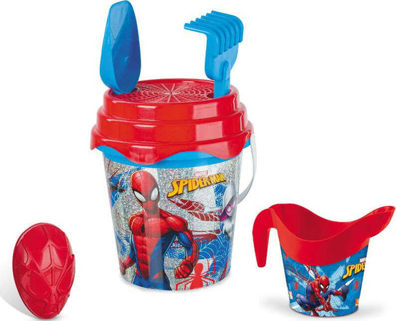 Mondo-Set-Mare-Marvel-Spiderman-Glitter-Secchiello-+-Annaffiatoio