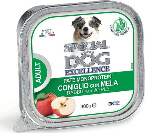 MONGE Patè fruits Special Dog Excellence Vaschetta da 300 gr gusto Coniglio e mela Prodotti per animali domestici/Cani/Cibo/Umido Scontolo.net - Potenza, Commerciovirtuoso.it