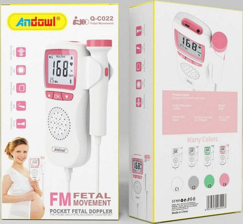 Monitor Cardiaco Movimento Fetale Doppler Gravidanza Tascabile Q-c022 A Batteria Commercio Industria e Scienza/Forniture mediche professionali/Diagnostica e Screening/Stetoscopi Trade Shop italia - Napoli, Commerciovirtuoso.it