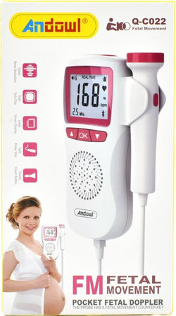 Monitor Cardiaco Movimento Fetale Doppler Gravidanza Tascabile Q-c022 A Batteria Commercio Industria e Scienza/Forniture mediche professionali/Diagnostica e Screening/Stetoscopi Trade Shop italia - Napoli, Commerciovirtuoso.it