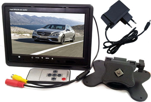 MONITOR LCD TFT 7” A COLORI AUTO CAMPER X POGGIATESTA TELECOMANDO E CARICATORE  Trade Shop italia - Napoli, Commerciovirtuoso.it