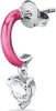 Mono-orecchino-LA-PETITE-STORY-fuxia-/-cuore-bianco