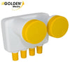 LNB Monoblocco Quad Astra/Hotbird 0.1dB GOLDEN MEDIA