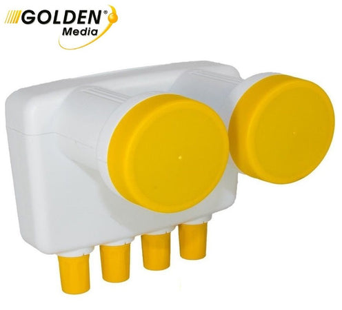 LNB Monoblocco Quad Astra/Hotbird 0.1dB GOLDEN MEDIA