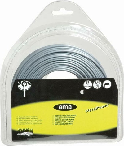 Filo per decespugliatore Metal Power da 37m sezione tonda Ø 3,3mm