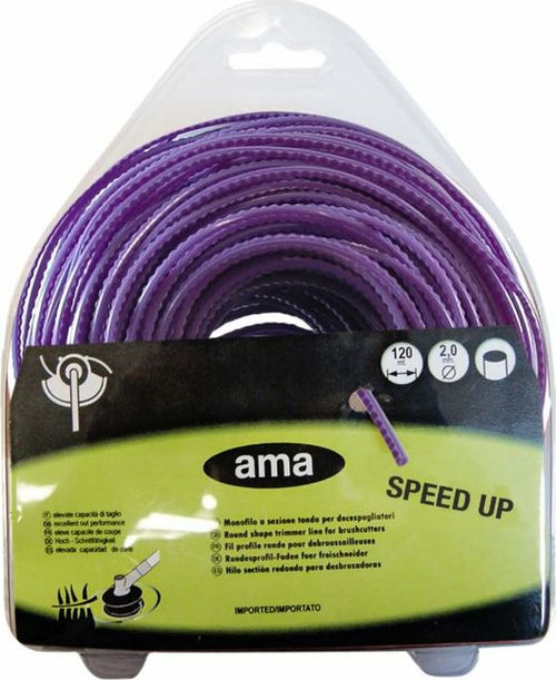 Filo per decespugliatore da 25m sezione quadrata seghettata Ø 4mm