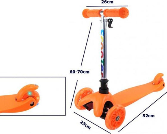 Monopattino 3 Ruote Per Bambino/bambina Altezza Regolabile Con Luci Led E Freno Giochi e giocattoli/Sport e giochi all'aperto/Biciclette e tricicli/Monopattini Trade Shop italia - Napoli, Commerciovirtuoso.it