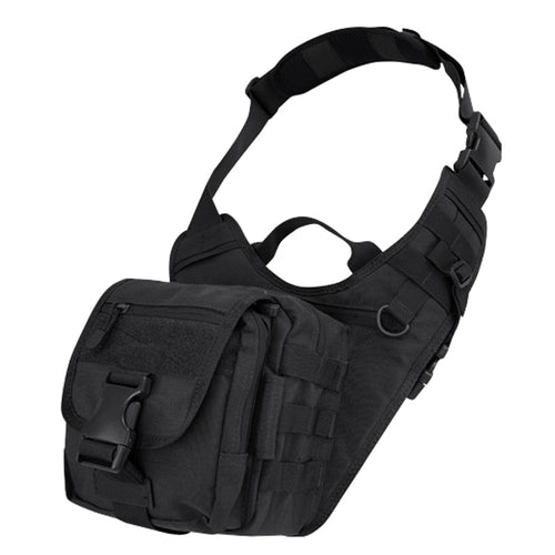 Borsa monospalla nera o mimetica