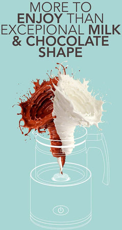 Montalatte Automatico in Vetro Temperato schiuma il latte a caldo e freddo Ita