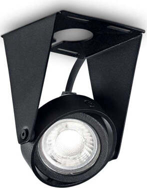 Montature-Faretto-Orient-Moderno-Channel-Metallo-Nero-Led-7W-3000K-D8Cm