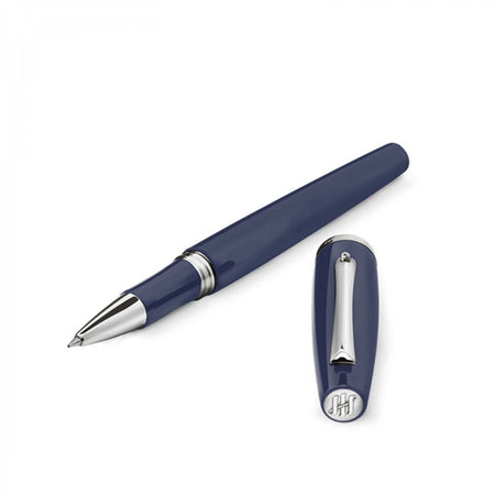 MONTEGRAPPA Penna roller Manager blue navy minuterie acciaio ISMANRIB_3