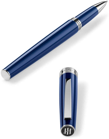 MONTEGRAPPA Penna roller Armonia blu navy minuterie acciaio ISA1RRAB