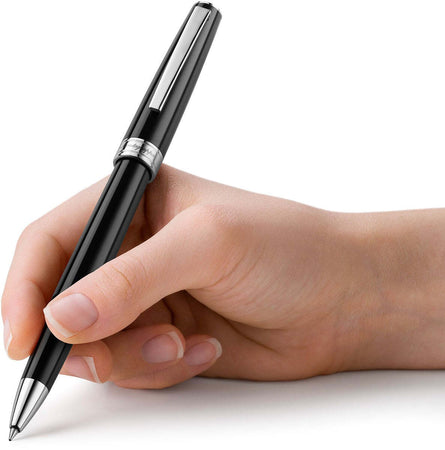 MONTEGRAPPA Penna roller Armonia nera minuterie acciaio ISA1RRAC