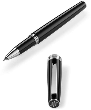 MONTEGRAPPA Penna roller Armonia nera minuterie acciaio ISA1RRAC