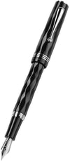 Montegrappa Penna Stilografica Brenta Nera Sfaccettata Stile Vintage Isrbt3ic