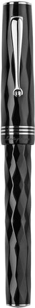 MONTEGRAPPA Penna stilografica Brenta nera sfaccettata stile vintage ISRBT3IC
