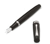Montegrappa Penna Stilografica Elmo 02 Nera Pennino M Ise2r3ac Penna Stilografica in Resina E Acciaio