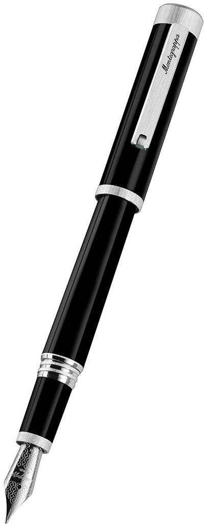 Montegrappa Penna Stilografica Zero Nera Pennino M Iszei3ip