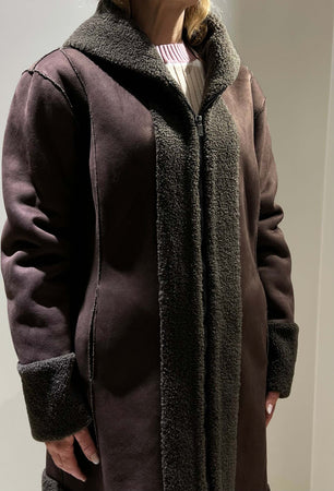 Montone marrone ww18200 Moda/Donna/Abbigliamento/Giacche e cappotti/Cappotti Kanal 32 - Santa Maria di Licodia, Commerciovirtuoso.it