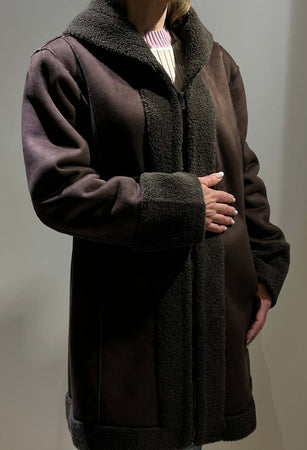 Montone marrone ww18200 Moda/Donna/Abbigliamento/Giacche e cappotti/Cappotti Kanal 32 - Santa Maria di Licodia, Commerciovirtuoso.it