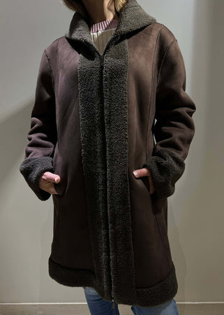 Montone marrone ww18200 Moda/Donna/Abbigliamento/Giacche e cappotti/Cappotti Kanal 32 - Santa Maria di Licodia, Commerciovirtuoso.it