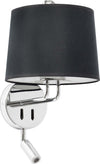 MONTREAL Lampada da parete con lettore chrome/nera Illuminazione/Illuminazione per interni/Illuminazioni per pareti/Applique Led Mall Home - Napoli, Commerciovirtuoso.it