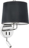 MONTREAL Lampada da parete con lettore chrome/nera Illuminazione/Illuminazione per interni/Illuminazioni per pareti/Applique Led Mall Home - Napoli, Commerciovirtuoso.it