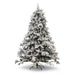 Albero di natale innevato Monviso con PE Effetto Real Touch + Flock