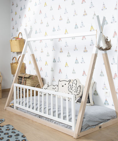 Sponda Letto Childhome Legno Bianco