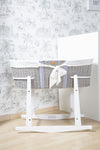 Supporto Dondolo Childhome per Cestino Moses Legno Bianco