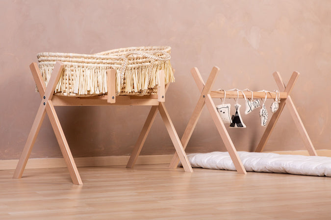Supporto Tipi Childhome per Cestino Moses + Palestra Baby Legno Naturale