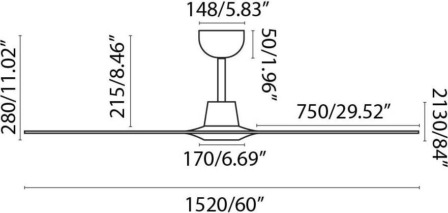 MOREA L Ventilatore da soffito marrone chiaro con motore DC SMART Fai da te/Prodotti per la costruzione/Riscaldamento e raffreddamento/Sistemi mobili di climatizzazione/Ventilatori/Ventilatori da soffitto Led Mall Home - Napoli, Commerciovirtuoso.it