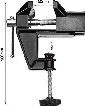 Morsa-Da-Banco-50-Mm-Morsetto-Girevole-Base-Fissa-Da-Tavolo-Tools