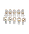 Morsetti Terminali Unipolari Morsettiera 2 Stecche Da 5pezzi Sezione 10mm² 83319