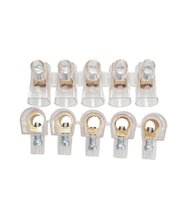 Morsetti Terminali Unipolari Morsettiera 2 Stecche Da 5pezzi Sezione 10mm² 83319