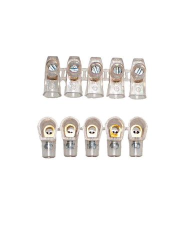 Morsetti Unipolari Morsettiera Terminali 2 Stecche Da 5 Pezzi Sezione 2.5mm² 83312