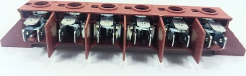 Morsettiera per collegamenti elettrici forno 6 faston per alte temperature Fai da te/Materiale elettrico/Cablaggio di superficie/Morsettiere Rossi Ricambi - Venetico Marina, Commerciovirtuoso.it