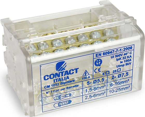 Morsettiere di distribuzione bipolari/tetrapolari, per collegamento cavi elettrici Fai da te/Materiale elettrico/Cablaggio di superficie/Morsettiere La Zappa - Altamura, Commerciovirtuoso.it