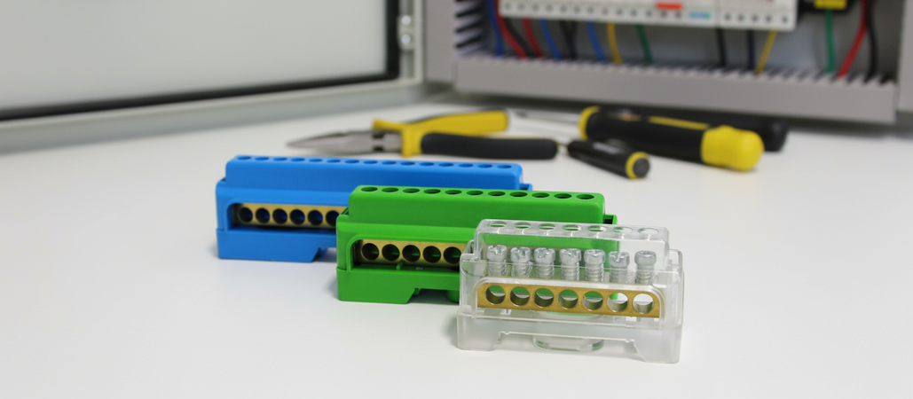 Morsettiere di ripartizione unipolari, per collegamento cavi elettrici