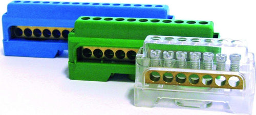 Morsettiere di ripartizione unipolari, per collegamento cavi elettrici Fai da te/Materiale elettrico/Cablaggio di superficie/Morsettiere La Zappa - Altamura, Commerciovirtuoso.it