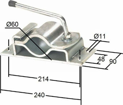 Morsetto di fissaggio per servotimone