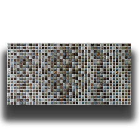 Pannelli 3D Rivestimento a parete in PVC effetto MOSAICO MATERICO 96x48cm Realistici, isolanti, idrorepellenti.