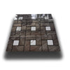 Piastrelle 3D Autoadesive in PET acustiche e isolanti 30x30cm (4mm spessore) MOSAICO NERO E CARRARA