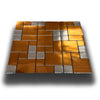 Piastrelle 3D Autoadesive in PET acustiche e isolanti 30x30cm (4mm spessore) MOSAICO ORO ARGENTO