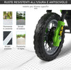 Moto-Cross-Elettrica-con-Rotelle-Verde-per-Bambini-3-anni-e-più,-Batteria-6V-Velocità-2.5km/h,-102-x-53-x-66cm-HJ6301-043GNHJ6