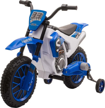 Moto-da-Cross-Elettrica-per-Bambini-da-3-5-Anni,-Batteria-12V-Ricaricabile-e-Rotelline-Rimovibili,-106.5x51.5x68cm,-Blu-QZ5370-165V90BUQZ5